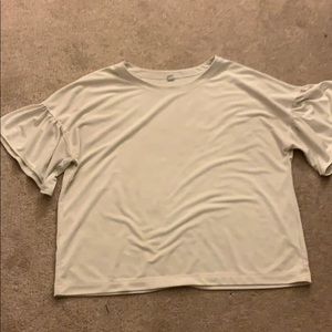 cute white flowy shirt